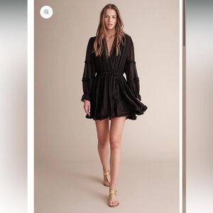 Haute hippie mini black dress size small
